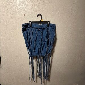 Blue Fringe 2 piece set